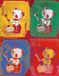 Your Decoration B.V. Impression d'art Andy Warhol - Four Pandas 1983 65x84cm