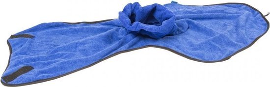 Duvo Hondenjas - Blauw - XL Ruglengte 58 cm + Badjas XL
