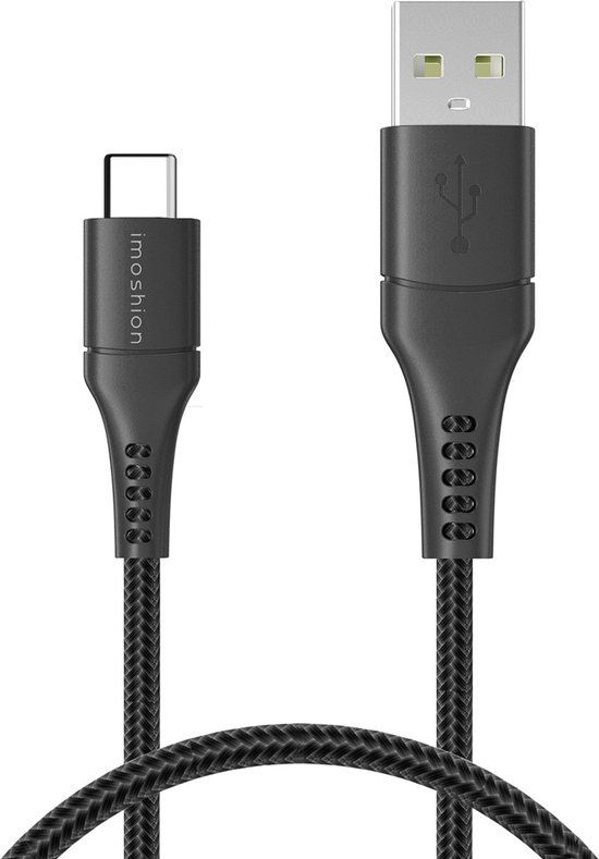 iMoshion USB-C naar USB-A Kabel - 0.25m - Zwart