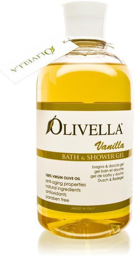 Olivella Bad & Douche Vanila gemaakt van zuivere Olijfolie- 500 ml - Douchegel 2 stuks