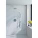 Fortifura Calvi Inbouw Regendoucheset - rond - thermostatisch - wandarm - glijstang - 25cm hoofddouche - staaf handdouche - gladde slang - PVD - geborsteld RVS