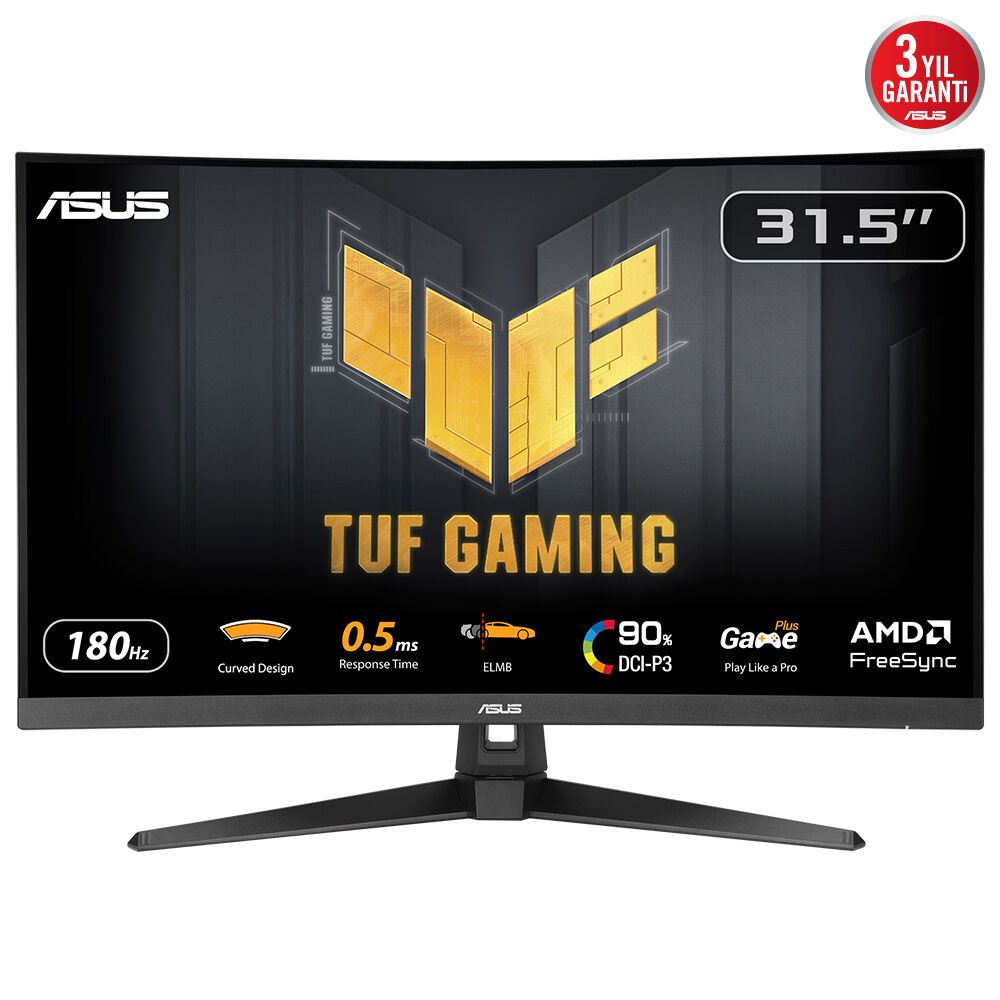 ASUS TUF Gaming VG32WQ3B 32" QHD 180Hz Curved Gaming Monitor