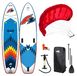 F2 Ensemble F2 GLIDE 10,8 planche de windsurf et planche de SUP à aile avec Parawing Move 3,5 m² rouge