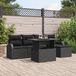 vidaXL Tuinbank - Zwart - Polyrattan