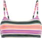 Protest MIXElif Bralette bikini top Dames - Jelly Purple - Gestreept - Mouwloos - Haak- en oogsluiting - 95% polyester / 5% elastaan - XL