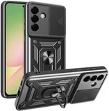Techsuit Hoesje geschikt voor Samsung Galaxy A56 - Camshield Back Cover - Zwart