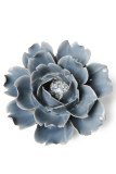 GroenRijk Keramiek Wandbloem Pastel Blue Rose