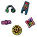 Crocs 5 stuks uniseks schoenbedels Level Up Gamer, meerkleurig, één maat