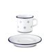 G. Benedict Valbella Tasse à expresso et soucoupe, 80 ml