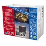 Konstsmide Micro LED lichtsnoer, met 9h timer, geïsoleerd/omgoten, IP67, 80 warmwitte diodes, 24 V buitentransformator, zwarte soft-kabel - 6631-117