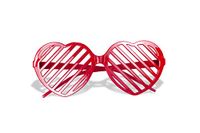 PartyCube Bril Hart Love Party, rood, één maat, 35607