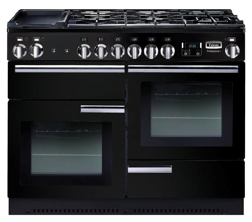 Falcon PDL110DFGBCEU - Fornuis - 110 cm - Zwart - Gas - Energieklasse A