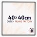 Dutch Frame Factory Cadre photo 40x40 cm - Plastique - Noir mat - Easy