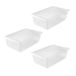 keeeper Bak bea met ventilatiesysteem, 59 x 39 x 18 cm, 30 l, transparant, 3 stuks