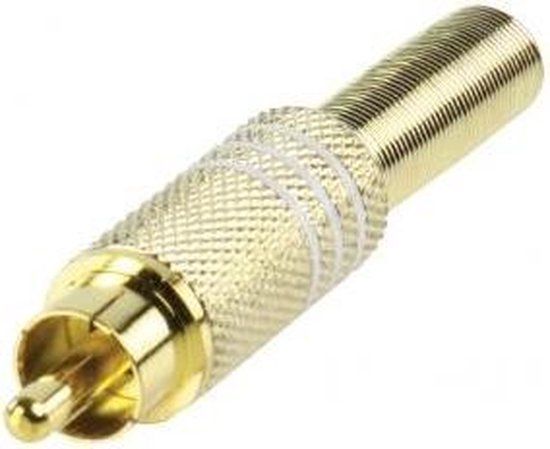 Valueline Cc-011l Rca Plug Verguld Wit
