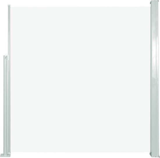 vidaXL Uittrekbaar Windscherm - 140x300 cm - Crème