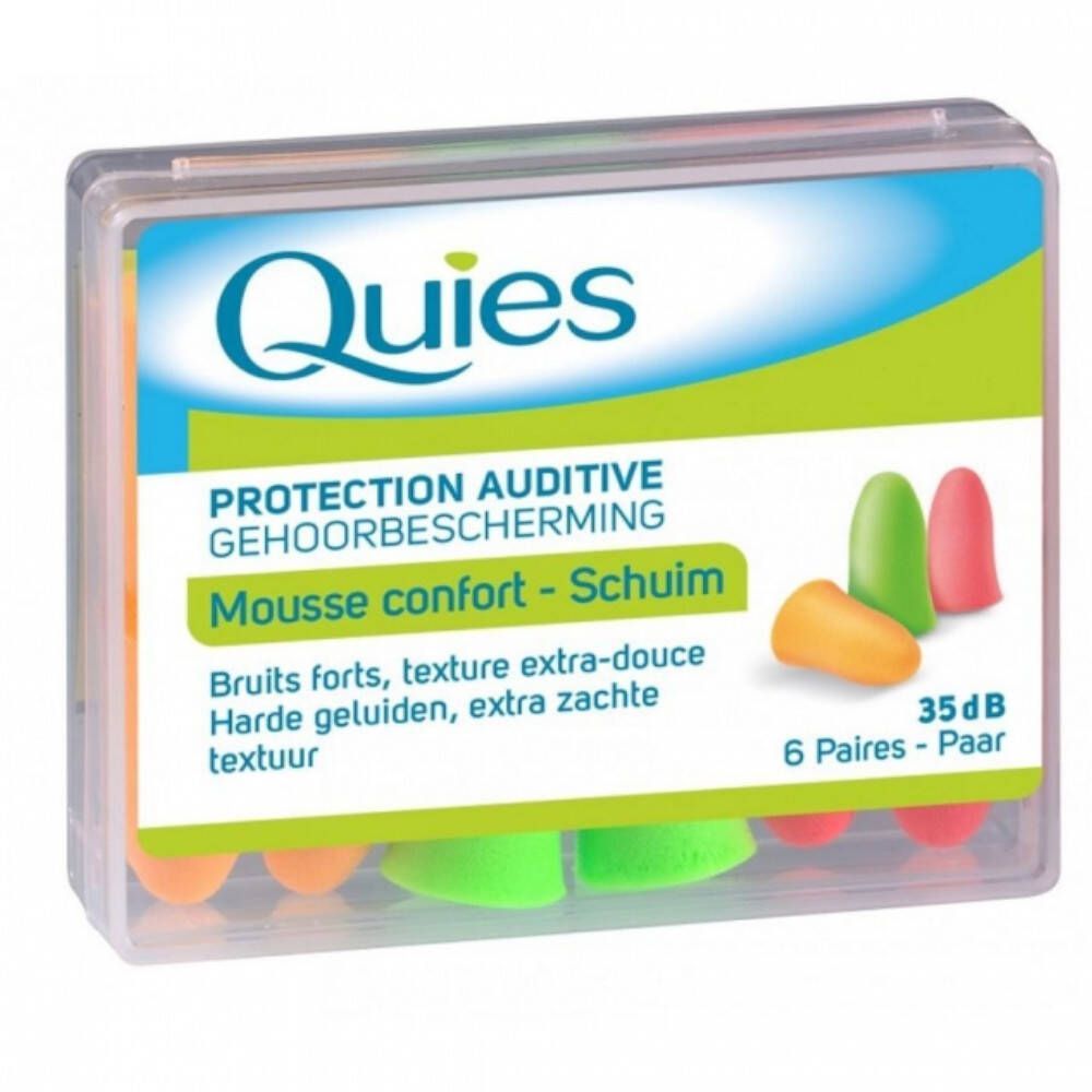 Quies Gehoorbescherming Schuim - 6 paar