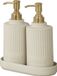 Wenko Zeep en afwasmiddel dispenser - Crème - 2x 550 ml