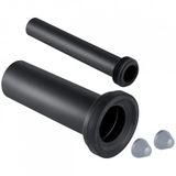 Geberit PE aansluitgarnituur voor WWC d 110 met 2 chroomkleurige afdekkappen L: 300 mm