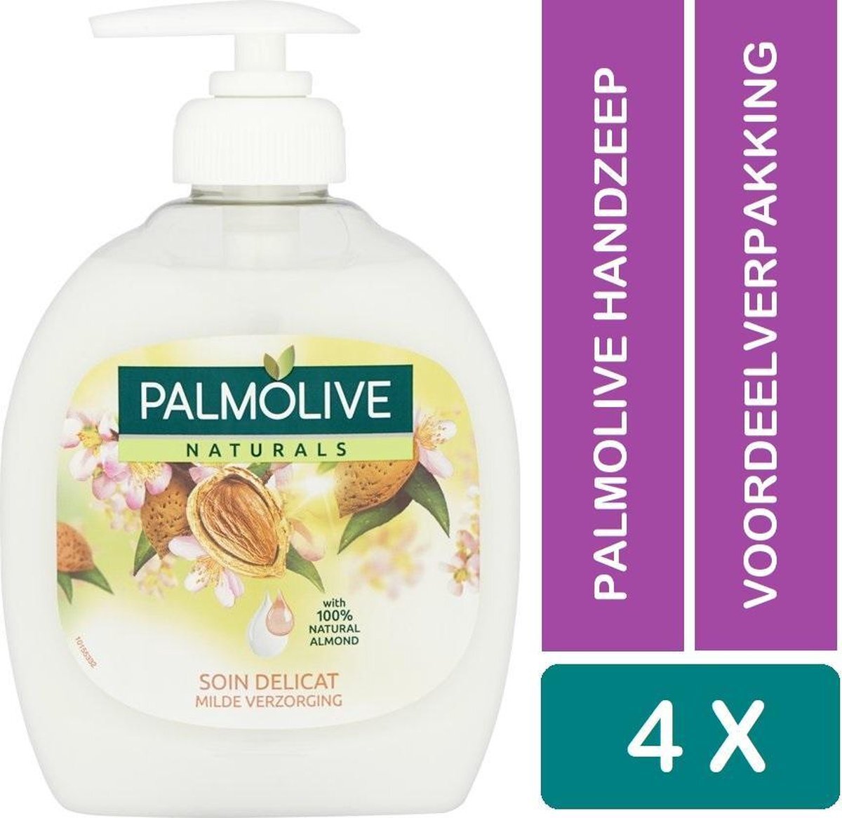 Palmolive Vloeibare Handzeep Pomp Amandel - 4 x 300 ml Voordeelverpakking