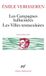 Les Gallimard Les Campagnes Hallucinees/Les Villes Tentaculaires Paperback