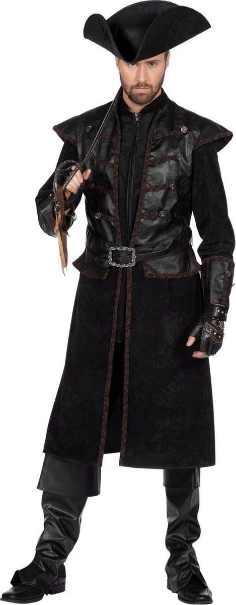 Wilbers Piraat & Viking Kostuum | Doodskop Piraat Hank Houwdegen | Man | Maat 60 | Carnaval kostuum | Verkleedkleding