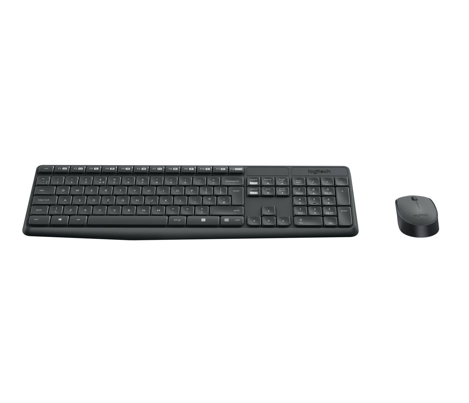 Logitech MK235 Draadloos Toetsenbord met Muis - QWERTZ Duits - Grijs
