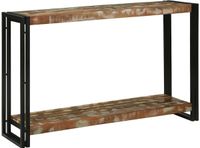 vidaXL Wandtafel Multikleur 120 x 33 x 75 cm Massief Gerecycled Hout