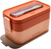 Muitomas Lunchtrommel - 1,7 Liter – Verschillende compartimenten – Magnetron & vaatwasser bestendig - Inclusief bestek - Peach Fuzz