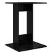 Table d'appoint en chêne noir 45 x 40 x 62,5 cm bois d'ingénierie