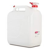TAYG 604362 30L jerrycan met tapkraan, wit