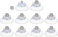 Allecto Plus Zuignappen voor glas 25 mm - Transparant - Set van 10