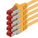 1aTTack.de 5x 7,5m - Cat 6 netwerkkabel patchkabel Cat6 RJ45 SFTP - Geel