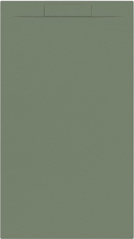 Allibert Douchebak + sifon allibert rectangle 160x90 cm eucalyptus groen