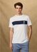 Hackett London T-shirt blanc à empiècement