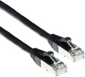 ACT Zwarte 20 meter LSZH SFTP CAT6A patchkabel snagless met RJ45 connectoren FB7920