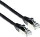 ACT Zwarte 20 meter LSZH SFTP CAT6A patchkabel snagless met RJ45 connectoren FB7920