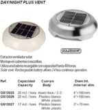 TOURON SA Ventilation solaire jour et nuit Inox (GS13025)