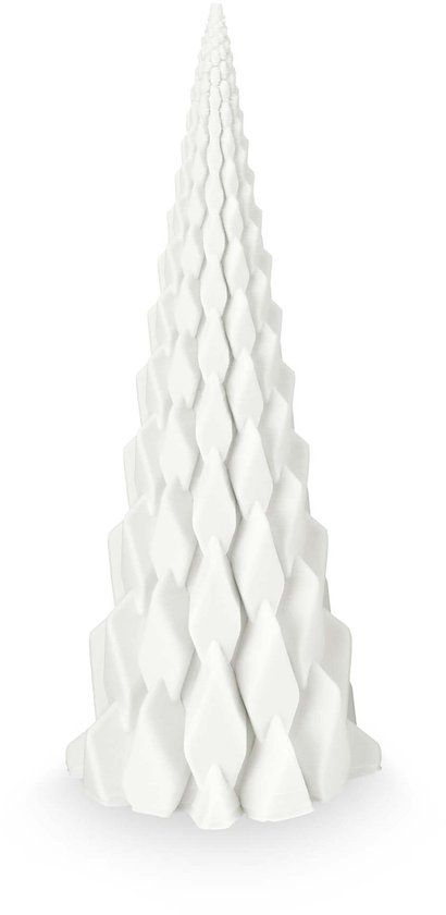 vtwonen Sculptuur beeld Triangle - Wit - Glas - 15x37cm