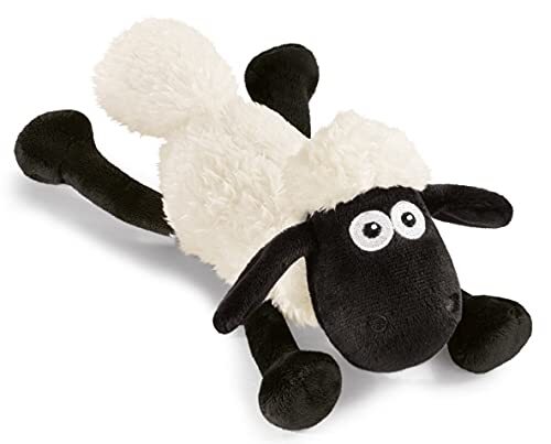 NICI 48051 Liggend knuffeldier Shaun het schaap 20cm, WIT