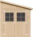 Timbela M340A+M340G Abri de jardin en bois - 8,1 m² - 416x218xH250 cm - avec plancher