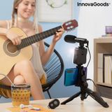 InnovaGoods Vlogging Kit with Light, Microphone and Remote Control (6 Pieces)