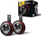 HELLA 3AM 922 000-971 Claxon - S90 - 12V - 113dB(A) - Frequentiebereik: 350/415Hz - Behuizingskleur: Rood / Zwart - Platte stekkeraansluiting - Set