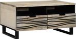 vidaXL Table basse Blanc 80 x 54 x 40 cm Bois traité