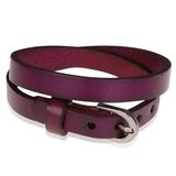 Stone Valley wrap armband Leer Verstelbaar Gesp Aubergine