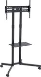 Maclean support TV sur roulettes pour écrans 32-70 pouces, noir, max. 40 kg, VESA 600x400
