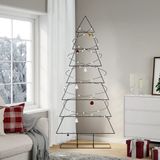 vidaXL Kerstboom 210 cm Metaal Zwart