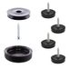 WAGNER QuickClick® kunststof meubelglijders, set van 4, om vast te schroeven, Black Slim - Ø 17 mm