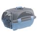 Ferplast RIDER kattenmand, kleine hondenmand, honden en katten tot 7 kg, schokbestendige transparante deur, ventilatiesleuven, stijve drager, 34 x 50,7 xh 30 cm, lichtblauw