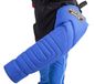 Dingo Gear Middelgrote harde nylcot bijtmouw met handvat en grip aan de binnenkant van de bijtbeschermer voor IGP, sport, hondentraining, blauw, bijtniveau 4 - gevorderd (S01968)